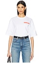view 2 of 4 Relaxed Vertical Logo Tee in Brilliant White
