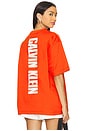 view 1 of 4 Relaxed Vertical Logo Tee in Red Alert