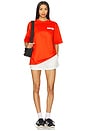 view 4 of 4 Relaxed Vertical Logo Tee in Red Alert