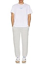 view 4 of 4 Acid Wash 20S Cotton Tee in Brilliant White