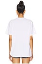 view 3 of 4 Acid Wash 20S Cotton Tee in Brilliant White