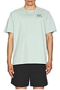 view 3 of 4 T-SHIRT EMBROIDERED in Harbor Gray