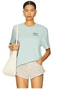 view 2 of 4 Embroidered Nyc Back Crewneck Tee in Harbor Gray