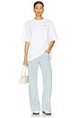 view 4 of 4 Flower Applique Relaxed Crewneck Tee in Brilliant White