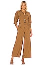 view 1 of 3 No Lies Jumpsuit in Tan