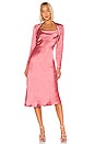 view 2 of 3 Time Flew Dress in Hibiscus
