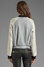 view 3 of 5 Ask Me Anything Bomber Jacket in Willow Grey/Silver in Willow Grey & Silver