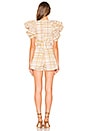 view 3 of 3 Vices Romper in White Check