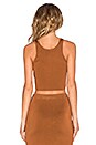view 3 of 4 Waiting Game Crop Top in Copper