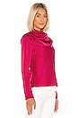 view 2 of 4 Late Thoughts Blouse in Fuchsia