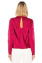 view 3 of 4 Late Thoughts Blouse in Fuchsia