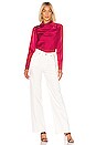 view 4 of 4 Late Thoughts Blouse in Fuchsia
