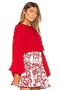 view 2 of 5 Comes In Waves Top in Red