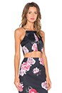 view 2 of 4 Night Swim Top in Black Bouquet