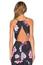 view 3 of 4 Night Swim Top in Black Bouquet