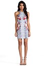view 2 of 6 Simplex Crossover Dress in Floral Snakeskin Print