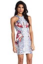 view 3 of 6 Simplex Crossover Dress in Floral Snakeskin Print