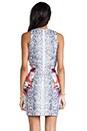view 4 of 6 Simplex Crossover Dress in Floral Snakeskin Print