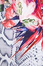 view 6 of 6 Simplex Crossover Dress in Floral Snakeskin Print