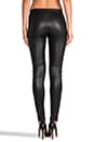 view 3 of 6 Shape Shifter Leather Moto Legging in Black