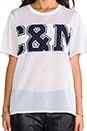 view 4 of 5 camilla & marc C&M Into the Blue Mesh Logo Tee in White