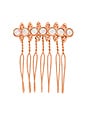 view 2 of 2 7 Stone Statement Hair Comb in Rose Gold