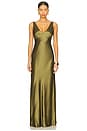 view 1 of 3 Sinclaire Gown in Fern