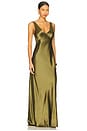 view 2 of 3 Sinclaire Gown in Fern