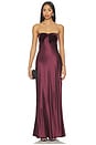view 1 of 3 Lavinia Gown in Cranberry