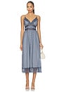 view 1 of 4 Janaya Chiffon Dress in Blue Gingham