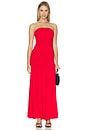 view 1 of 3 Waverly Strapless Dress in Goji