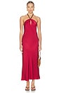 view 1 of 3 Giulia Hammered Halter Dress in Huckleberry