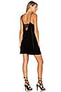 view 1 of 4 Back Lace Velvet Dress in Black