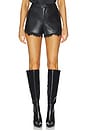 view 1 of 6 Renee Vegan Leather Short in Black