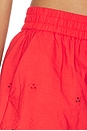 view 6 of 6 Jomi Mid Rise Cotton Short in Candy Apple