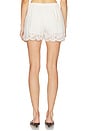 view 4 of 6 Anora Mid Rise Plaid Shorts in White