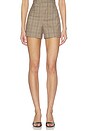 view 1 of 6 Clyde Short in Beige Plaid