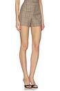 view 2 of 6 Clyde Short in Beige Plaid