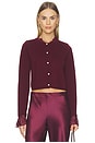 view 1 of 5 Eliana Cardigan in Deep Plum