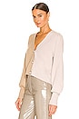 view 3 of 5 Maya Cardigan in Cashew Colorblock