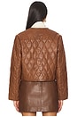 view 4 of 5 Wanda Genuine Leather Jacket in Mousse