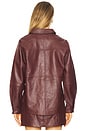 view 4 of 5 Wendell Genuine Leather Jacket in Syrah