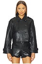 view 2 of 5 Saskia Genuine Leather Jacket in Black