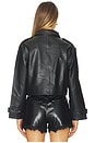 view 4 of 5 Saskia Genuine Leather Jacket in Black