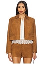 view 2 of 5 Sullivan Suede Jacket in Cognac