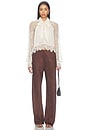 view 7 of 7 Bristol Jacquard Pant in Umber