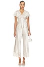 view 5 of 6 Bristol Lace Pant in Oat