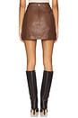view 4 of 6 Cillian Genuine Leather Mini Skirt in Mousse