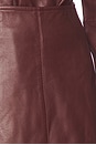 view 6 of 6 Cillian Genuine Leather Mini Skirt in Syrah