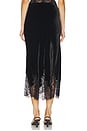 view 4 of 6 Georgiana Velvet Skirt in Black